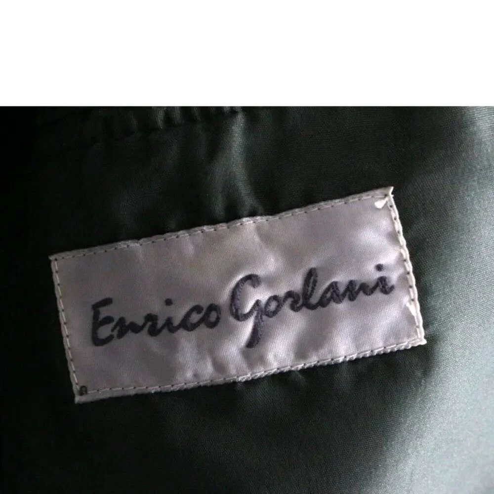 Enrico Gorlani Wool Blend Mens Sports Coat Gun Check Plaid Size 38 Classic Prep